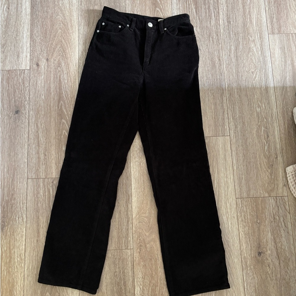 Rag & Bone Black Corduroy Trousers
